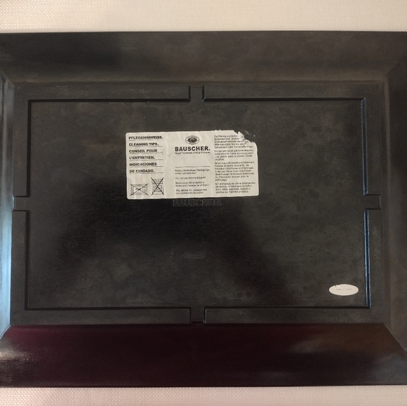 Bauscher Black Rectangular Chargers Restaurant Quality Charcuterie - Picture 3 of 14